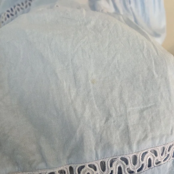 Baby Blue African Boubou Maxi Dress With Embroidery - Picture 10 of 10